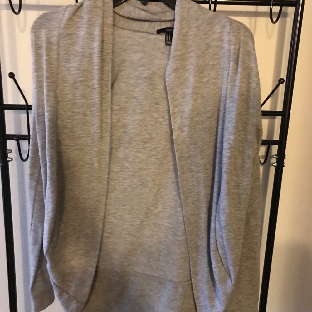 Grey sweater/ cardigan